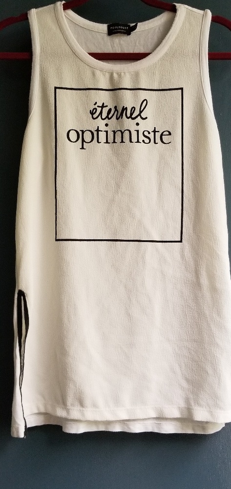 Pool house chic sleeveless tee